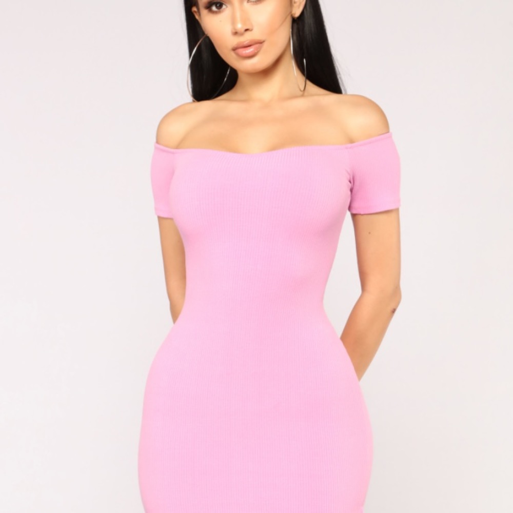 Fashion Nova Desire off shoulder dress NWT!!